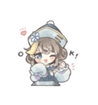 青いキョンシーの女の子（個別スタンプ：3）