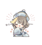 青いキョンシーの女の子（個別スタンプ：7）