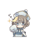 青いキョンシーの女の子（個別スタンプ：10）