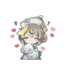 青いキョンシーの女の子（個別スタンプ：14）
