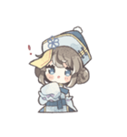 青いキョンシーの女の子（個別スタンプ：17）