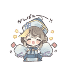 青いキョンシーの女の子（個別スタンプ：24）