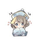 青いキョンシーの女の子（個別スタンプ：25）