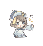 青いキョンシーの女の子（個別スタンプ：28）