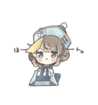 青いキョンシーの女の子（個別スタンプ：29）