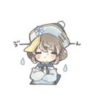 青いキョンシーの女の子（個別スタンプ：30）