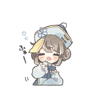 青いキョンシーの女の子（個別スタンプ：31）