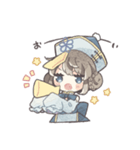 青いキョンシーの女の子（個別スタンプ：32）
