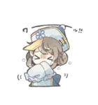 青いキョンシーの女の子（個別スタンプ：35）