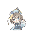 青いキョンシーの女の子（個別スタンプ：37）