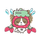 ♡愛犬の名前が入る♡パピヨン×いちご♡（個別スタンプ：8）