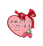 ♡愛犬の名前が入る♡パピヨン×いちご♡（個別スタンプ：28）