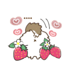 ♡愛犬の名前が入る♡パピヨン×いちご♡（個別スタンプ：32）