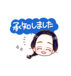 青が好き【ゆるふわガールズ】（個別スタンプ：5）