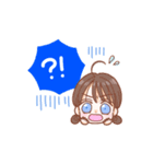 青が好き【ゆるふわガールズ】（個別スタンプ：16）