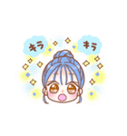青が好き【ゆるふわガールズ】（個別スタンプ：22）