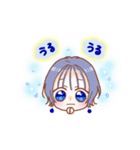 青が好き【ゆるふわガールズ】（個別スタンプ：24）