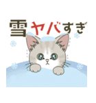 【雪の日の】仔猫のぽんにゃん【連絡に】（個別スタンプ：18）
