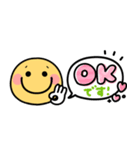 スマイルニコちゃん♡気持ち伝わる吹き出し（個別スタンプ：9）