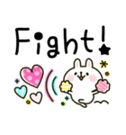 大人かわいい♡カラフルうさぎ（個別スタンプ：3）