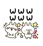 大人かわいい♡カラフルうさぎ（個別スタンプ：10）