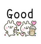 大人かわいい♡カラフルうさぎ（個別スタンプ：15）