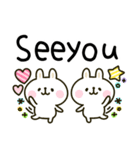 大人かわいい♡カラフルうさぎ（個別スタンプ：30）