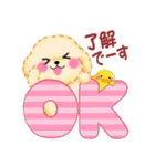 かわいいトイプードル「長文」（個別スタンプ：1）