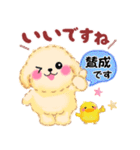 かわいいトイプードル「長文」（個別スタンプ：4）