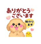 かわいいトイプードル「長文」（個別スタンプ：17）