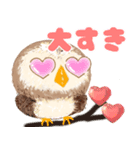 気持ちを伝える★フクロウ（個別スタンプ：3）