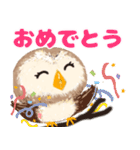 気持ちを伝える★フクロウ（個別スタンプ：24）