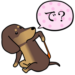 [LINEスタンプ] 激しく尻尾をふるイヌ【基本篇】