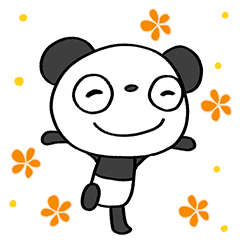 [LINEスタンプ] ごきげん☆ふんわかパンダ