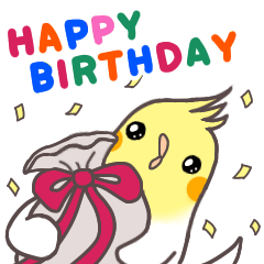 [LINEスタンプ] インコフレンズのお誕生日スタンプ