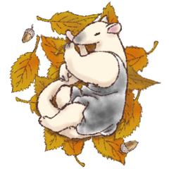 [LINEスタンプ] パンダとコアリクイの詰合せ【秋風味】