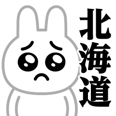 [LINEスタンプ] ぴえんMAX-白うさぎ♥北海道スタンプ