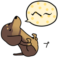[LINEスタンプ] 激しく尻尾をふるイヌ【応用篇】