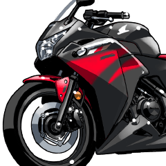 [LINEスタンプ] 250ccスポーツバイク13(車バイクシリーズ)