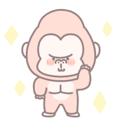 [LINEスタンプ] ウホウホ！ぱすてるごりら