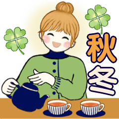 [LINEスタンプ] キュートなお団子ちゃん 7♡秋冬編(改訂版)