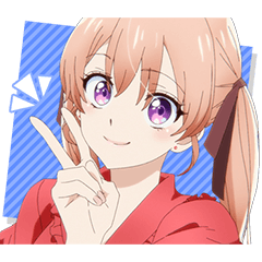 [LINEスタンプ] TVアニメ「カッコウの許嫁」 天野エリカ