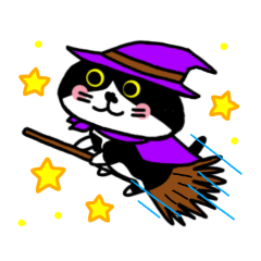 はちわれ猫ロック ハロウィン Lineスタンプ 羯徒毘総業 はちわれ猫ロック ハロウィン Lineスタンプ 羯徒毘総業