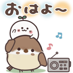 [LINEスタンプ] 動く！まるいやつらとトリさん 4
