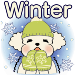 [LINEスタンプ] ラブリートイプーさん ♡ ほっこり冬