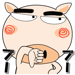 [LINEスタンプ] 毎日、ブタさん 擬音語・擬態語