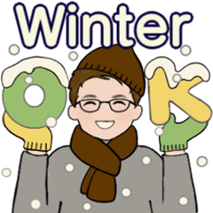 [LINEスタンプ] 男性に使ってほしいスタンプ ☆ 冬の日常2