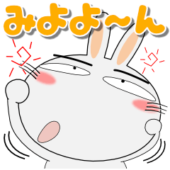 [LINEスタンプ] 毎日、うさぎサン 擬音語・擬態語