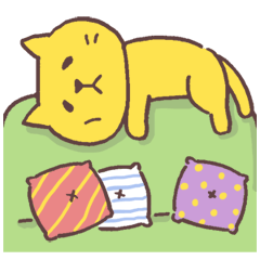 [LINEスタンプ] ゆるい黄色猫 2