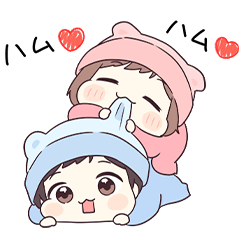 [LINEスタンプ] ラブが止まらない！ましまろベビーちゃん